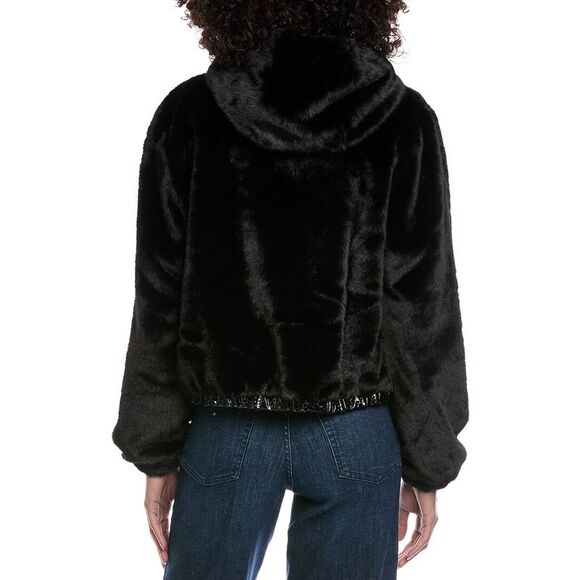 La Fiorentina Womens  Cropped Jacket, Black - Picture 2 of 3